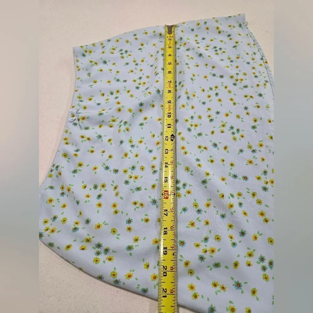 Floral Blue Skirt. New Without Tag.